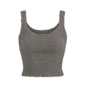 SKIMS Green Cozy Knit Tank